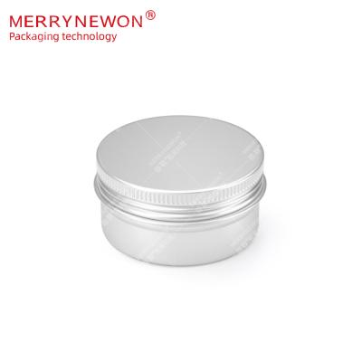 China Cosmetic Aluminum Jar Tin Can Round Sticker Metal Aluminum Foil Container Seamless Packaging Custom Cans For Cosmetic 15ml 15g 0.5oz Lip Balm for sale