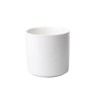 China European Simple White Creative Round 3.5in Round Ceramic Upright Pot for sale