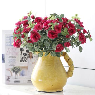 China Modern Attractive Realistic Roses Table Decorative Artificial Flowers for sale