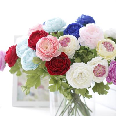 China New Design Silk Peony Peony Artificial Flower For Flower Arrangement for sale