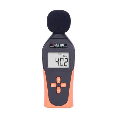 China 824C RuoShui Digital Industrial Sound Level Meter DB Meter Decibel Measure 30-130DB Sound Level Meter Noise Tester for sale