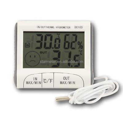 China Household wall clock with thermometer and hygrometer DC103 for sale