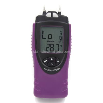 China Portable Wood Moisture Gauge Digital Wood Moisture Meter For Material Moisture And Temperature for sale