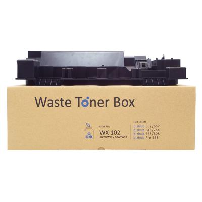 China COMPATIBLE WX-102 compatible waste toner box for Konica Minolta Bizhub 552 black 652 654 754 808 pro958 copier for sale