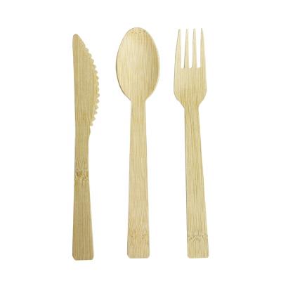 China Free Samples Eco-Friendly Biodegradable Disposable Bamboo Cutlery Disposable Spoon for sale