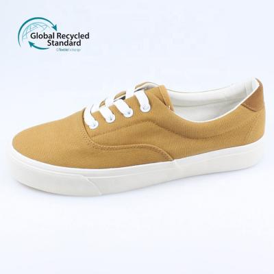 China Newer Round Frame Recycle Trainer Unisex Lace Up Shoes Recycle Canvas Shoes for sale