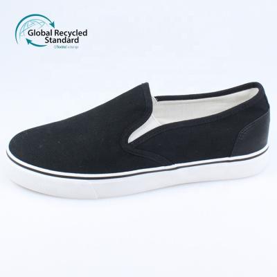 China Round Classic Recycle Trainer Unisex Slip On Athletic Shoes Recycle Canvas Shoes for sale