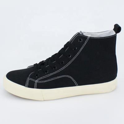 China Newest Round Frame Recycle Shoes Unisex Trainer Recycle Canvas High Top Sneaker for sale