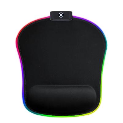 China With New Custom Made Slow Wrist Rest Gaming Bound Mouse Pads With RGB Led Ergonomic Gaming Mousepad With Wrist Rest Mousepad for sale