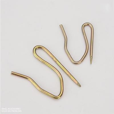 China Modern Wholesale Gold Antirust Simple Stainless Steel Hook Korea Hook Cloth Curtain Accessories for sale