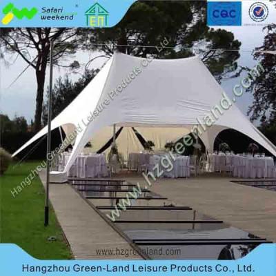 China Aluminum double ridges tent, star shade for event, aluminum double star gazebo for event for sale