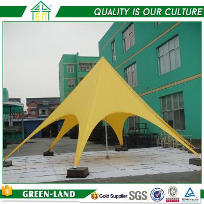 China 500D Polyester or PVC Coating Exhibition BBQ Camping Diameter 12M Spider Tent Star Shape Summer Shelter Shade Tent For Sale for sale