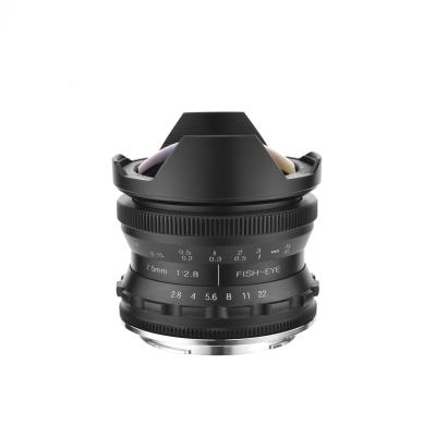 China Professional 7.5mm F2.8 HD Fisheye Camera Lens Close Up Lens For 7.5mm F2.8 Mirrorless Camera for sale