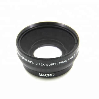 China Portable Digital High Definition 0.45X Super Wide Angle Lens With Japan Optics Macro Camera Lens for sale