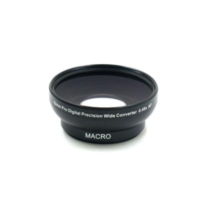 China Aluminum alloy + 0.45x camera lens converter of 52mm optical lens, extra lens, wide angle lens for sale