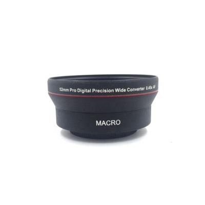 China Aluminum alloy + optical lens 52mm wide angle lens, macro lens for camera, camera lens for sale