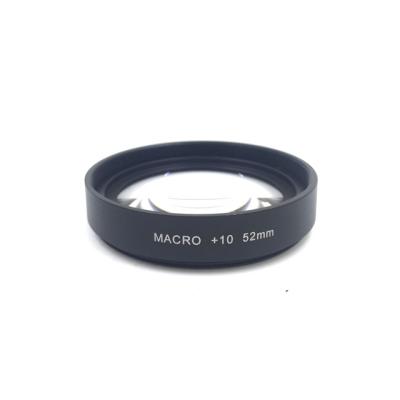 China Aluminum alloy + optical lens 52mm 10x macro lens, camera attached lens, camera lens for sale