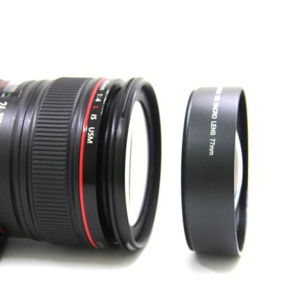 China Portable High Quality Camera Lens , High Definition 10X Macro Lens 77mm for sale