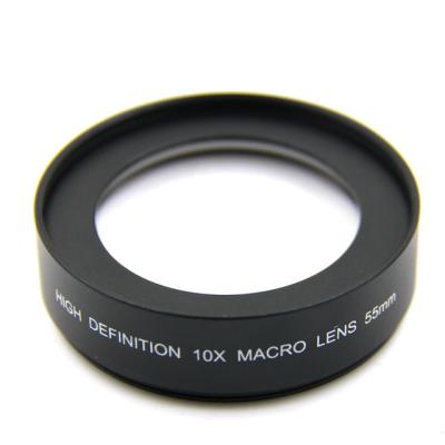 China Handheld High Quality Camera Lens , High Definition 10X Macro Lens 55mm for sale