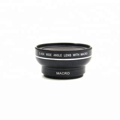 China Portable Wide Angle 0.45X Lens With Cellphone Macro Lens for sale