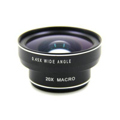 China Portable Cell Phone 0.45x Wide Angle Lens Attached Lens for sale