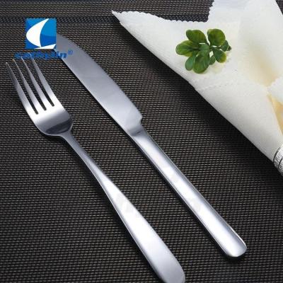 China Cathylin Sustainable Luxury Hotel Restaurant Used Flatware Set Stainless Steel Silver Plated Cutlery Set for sale