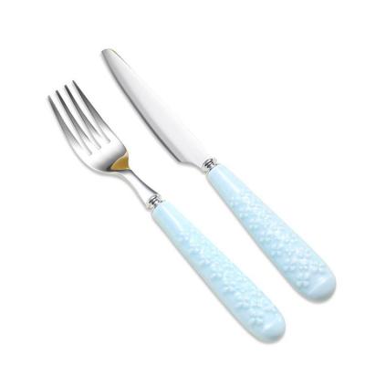 China Viable Famous Brand Fashion Design Small Stainless Steel Fork And Knife Set for sale