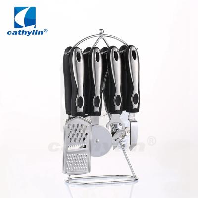 China Cathylin Viable New Product Handle Stainless Steel Kitchen Utensils Plastic Bulk Tool Kit for sale