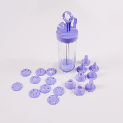 China Hand Viable Manual Cookie Sugar Fondant Cutter Cake Decorator and Cookie Maker Plastic Cookies Squeeze Gun for sale