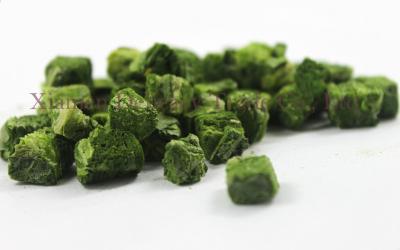 China Diced Green Freeze Dried Vegetables Bulk Freeze Dry Spinach as Storage Food for sale