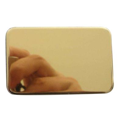 China 0.06mm-0.5mm Aluminum Thickness Golden Mirror ACP Panels for Gas Station Wall Cladding for sale