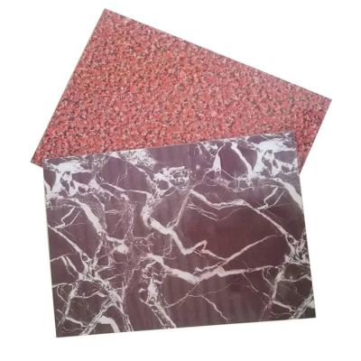 China Low Gloss 3mm White ACP Stone Marble Finish Aluminium Composite Panel for Decoration for sale