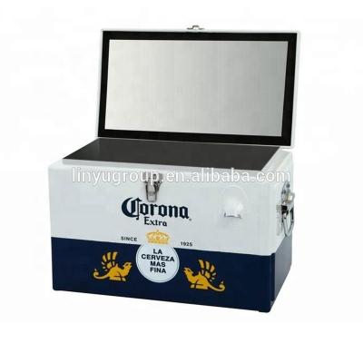 China 20L Metal Sustainable Cooler with Aluminum Bottle Opener for sale