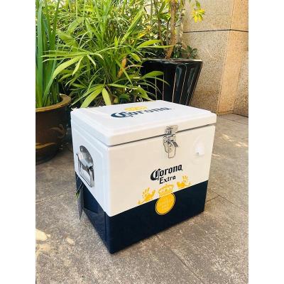 China 15l Small Sustainable Portable Metal Beer Cooler Bucket With Customized Logo for sale