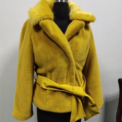 China Faux Fur Long Winter Synthetic Plus Size Sherpa Fur Jacket And Coat for sale