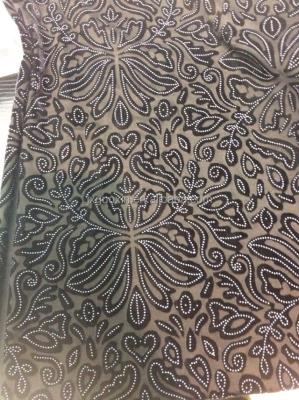 China Crushed velor / 100% silk velvet fabric perfect for tablecloths and sofa covers for sale