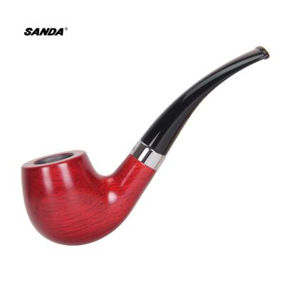 China SANDA Classic Tobacco Pipe Apple Dish Genuine Beech Wood Genuine Wooden Cyclobalanopsis Wooden Pipe Men's Gifts SD-109 for sale