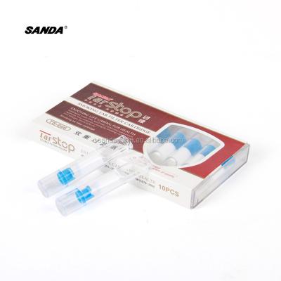 China SANDA Special Cotton + TS-666 TS-666 Double Microporous Filter Disposable Disposable Cigarette Holder for sale