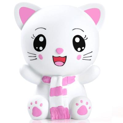 China Europe Pink Kitten Money Bank Shatterproof Cat Piggy Bank First Invent The Best Bank Christmas Birthday For Kids Boys Girls Home Decoration for sale