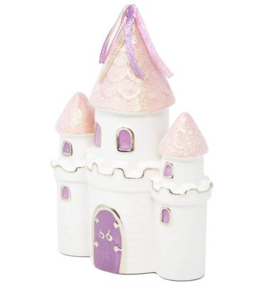 China Europe princess ceramic castle pig piggy bank for girls for sale