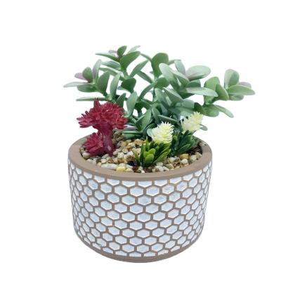 China Europe Bulk Indoor Decorative Cheap Artificial Cute Ceramic Planters Garden White Flower Pots For Plant for sale