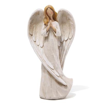 China Custom Resin Angel Europe Resin Statue Figurine For Sympathy Gifts for sale