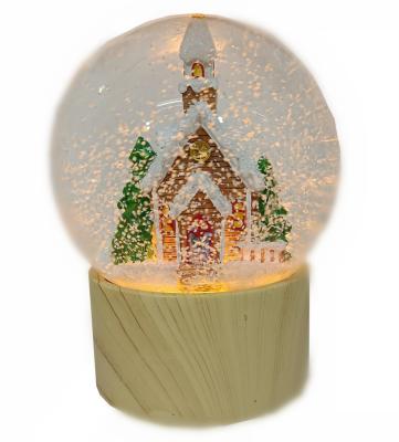 China Widely Used Europe Top Quality Light Water Snow Globe Music Custom Pluggable Ball for sale