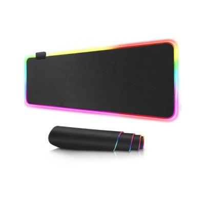 China 300*800*4mm Gaming Custom Lighting Colorful RGB Mouse Pads Led Gaming USB Non-Slip Mouse Pad for sale