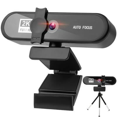 China Newest Online Video Education.Video Call.PC 2K Webcam With Full HD Auto Focus 360 Degree Rotation 30fps 1080p 2k 4k Usb Camera HD Mic Webcam for sale