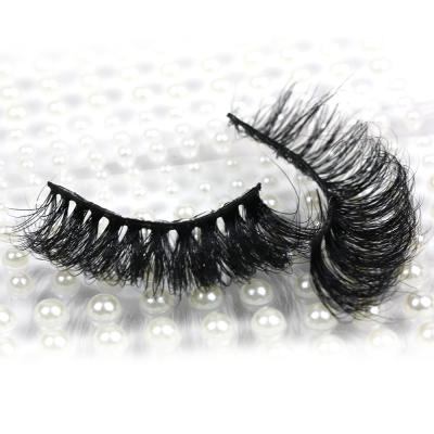 China D-Sl011 Delicate Russian Style Strip Mink Eyelash 10mm D Curl Fluffy Eyelash Extensions With Custom Wick Box for sale