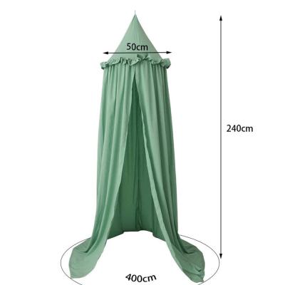 China Popular Foldable Play Tent Bedding Mosquito Net Round Lace Dome Bed Canopy For Kids for sale