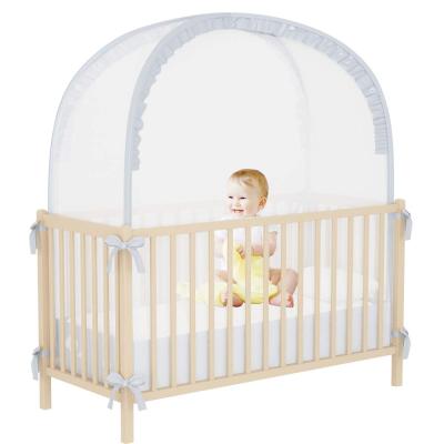 China Portable Folded Safety Mesh Cover Netting Baby Crib Mosquito Nets for sale