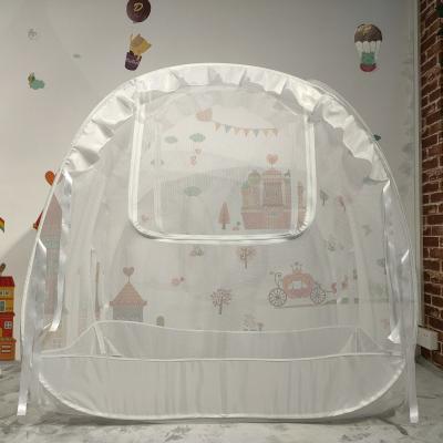 China Fashion Baby Popular Free Standing Portable Crib Folded Foldable Mosquito Net for sale