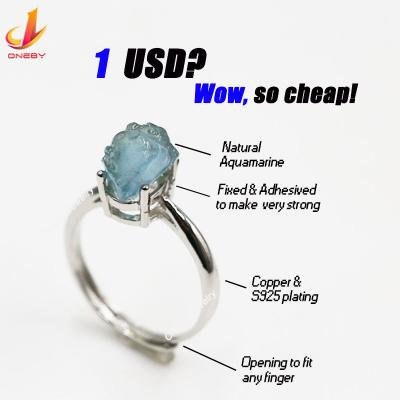 China Wholesale CLASSIC Cooper-Plating Silver Ring Silver Gold Plated Luxury Silver Fashion Green Blue Ring for sale